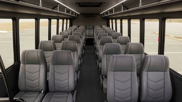 25 passenger minibus interior green bay