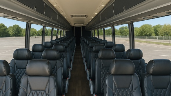 50 passenger charter bus interior green bay