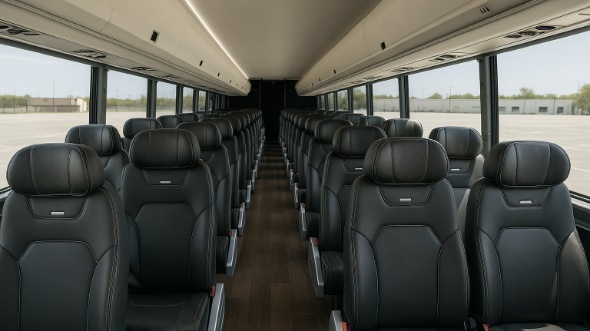 green bay 18 passenger minibus inside
