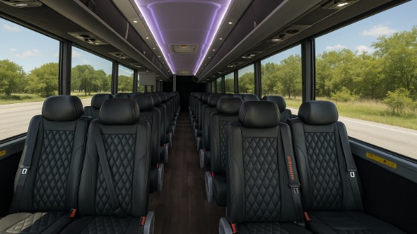green bay 30 passenger minibus inside