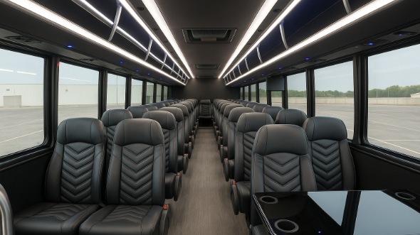 green bay 35 passenger minibus inside