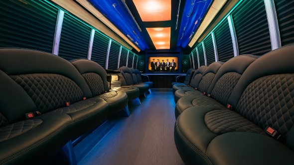 party bus rental interior green bay