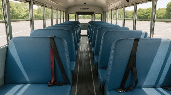 school bus rental interior green bay